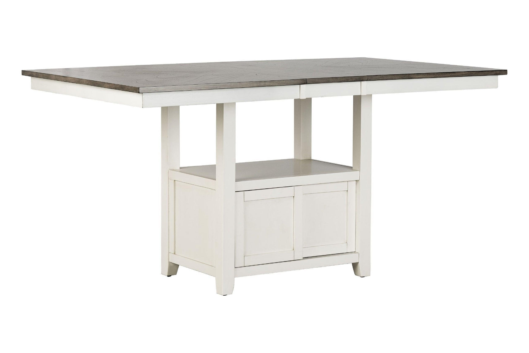 White & Brown Modern Contemporary Solid Wood And Veneers Fabric Dining Room Set - Ella Furniture