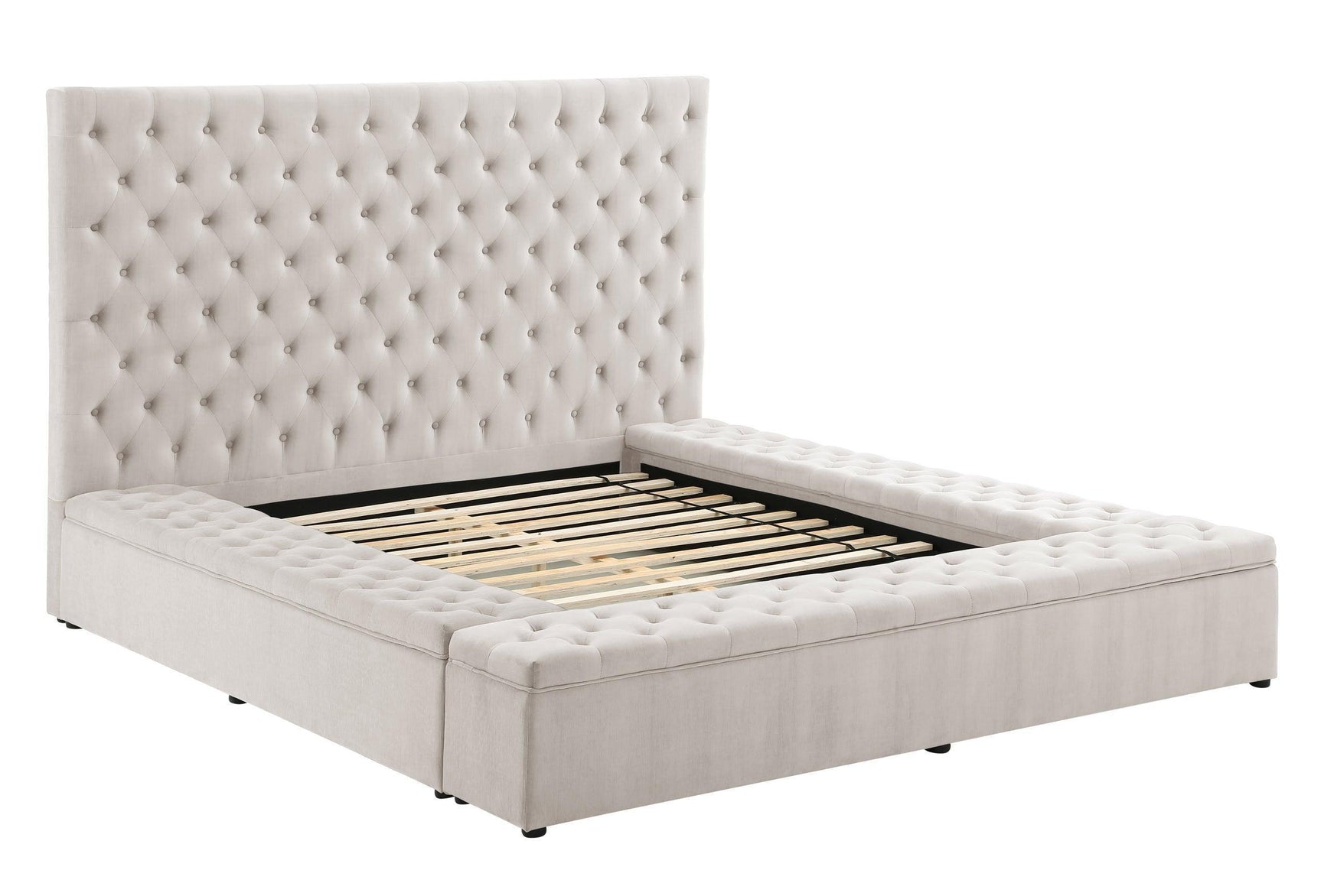 Paris Beige Platform King Bed
