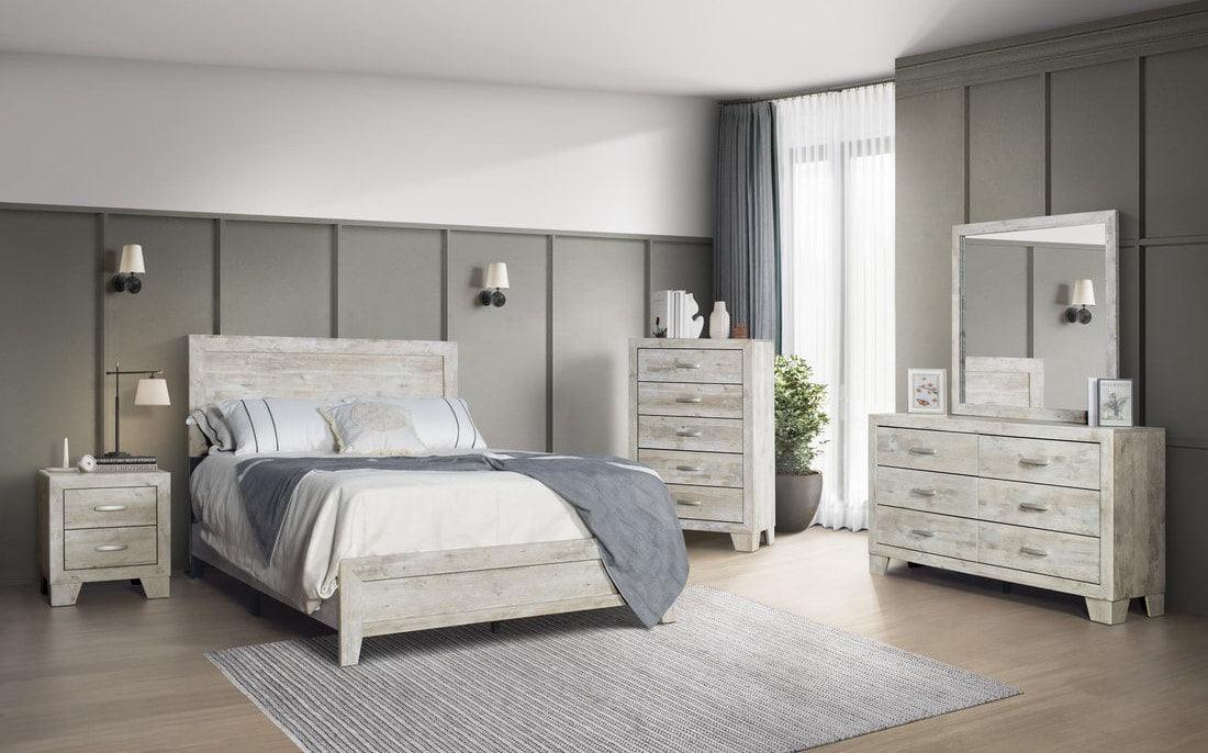 Kiara Beige Panel Bedroom Set