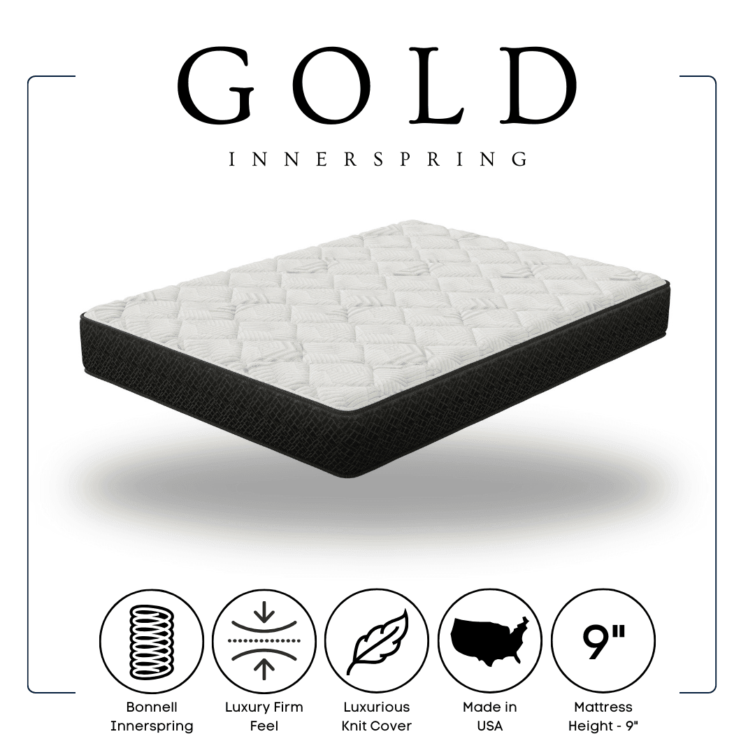 Black & White Modern Memory Foam Luxury Firm Full Mattress - Ella Furniture