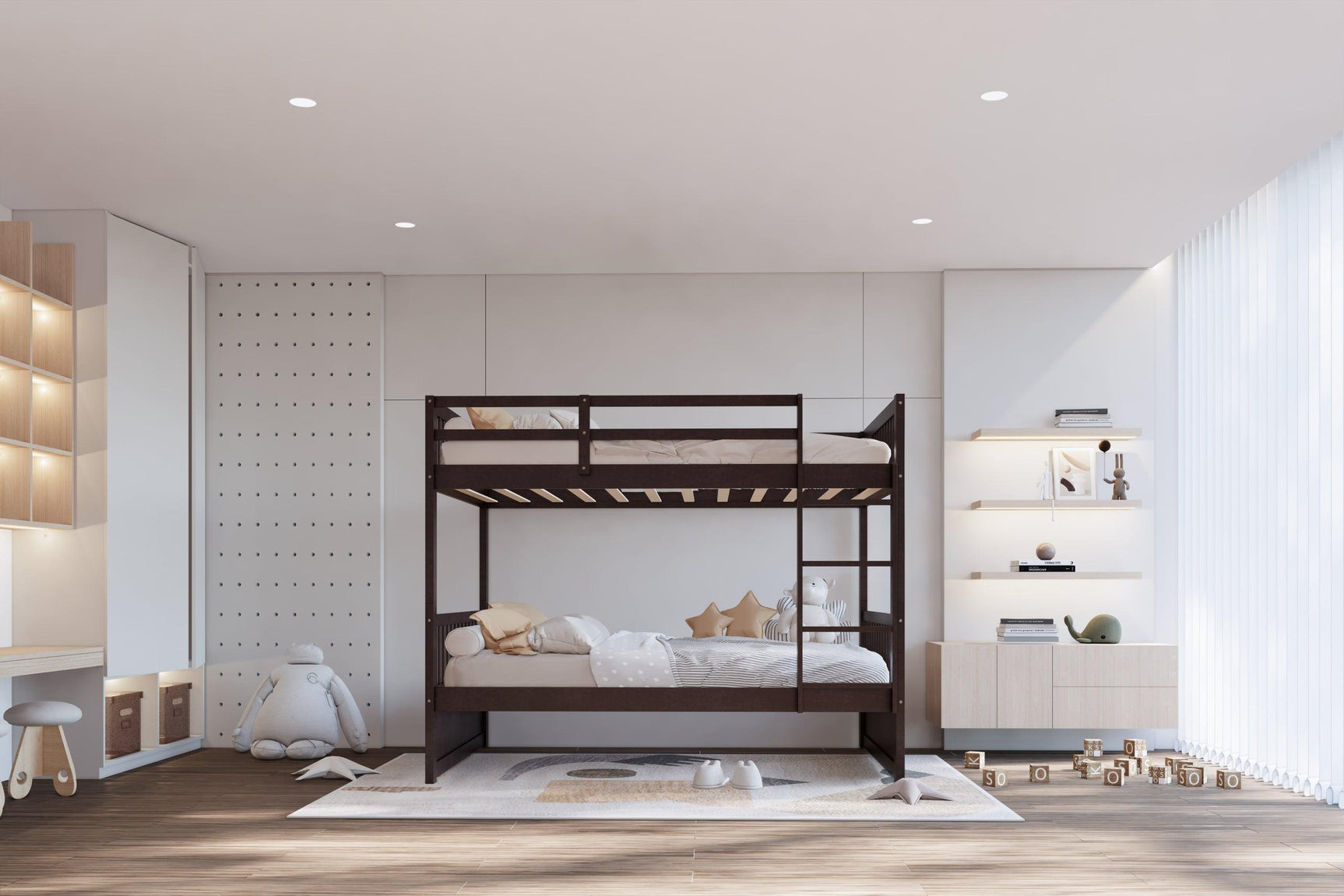 Espresso Twin Over Twin Bunk Bed
