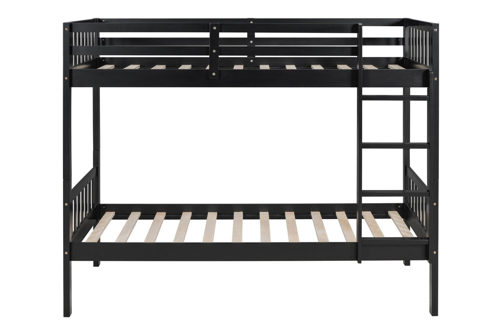 Black Twin Over Twin Bunk Bed