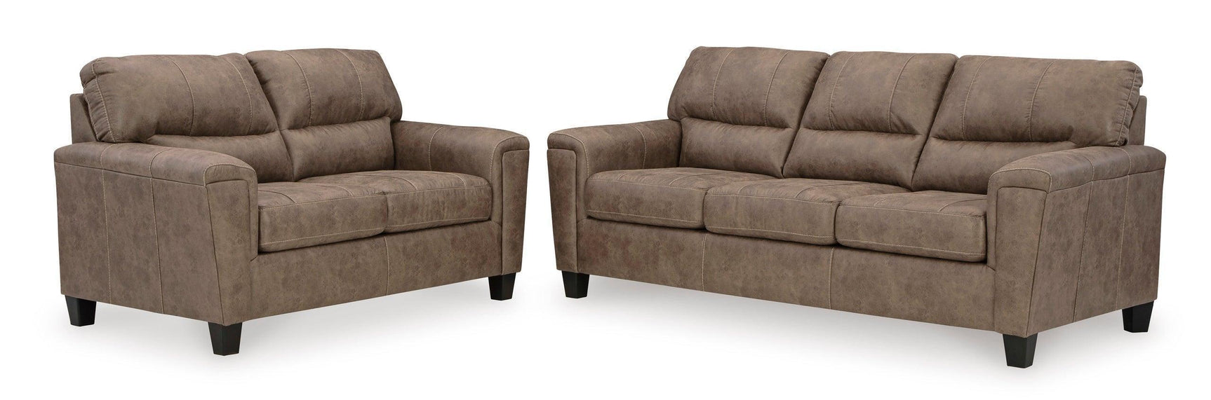 Vivi Light Brown 2-Piece Living Room Set