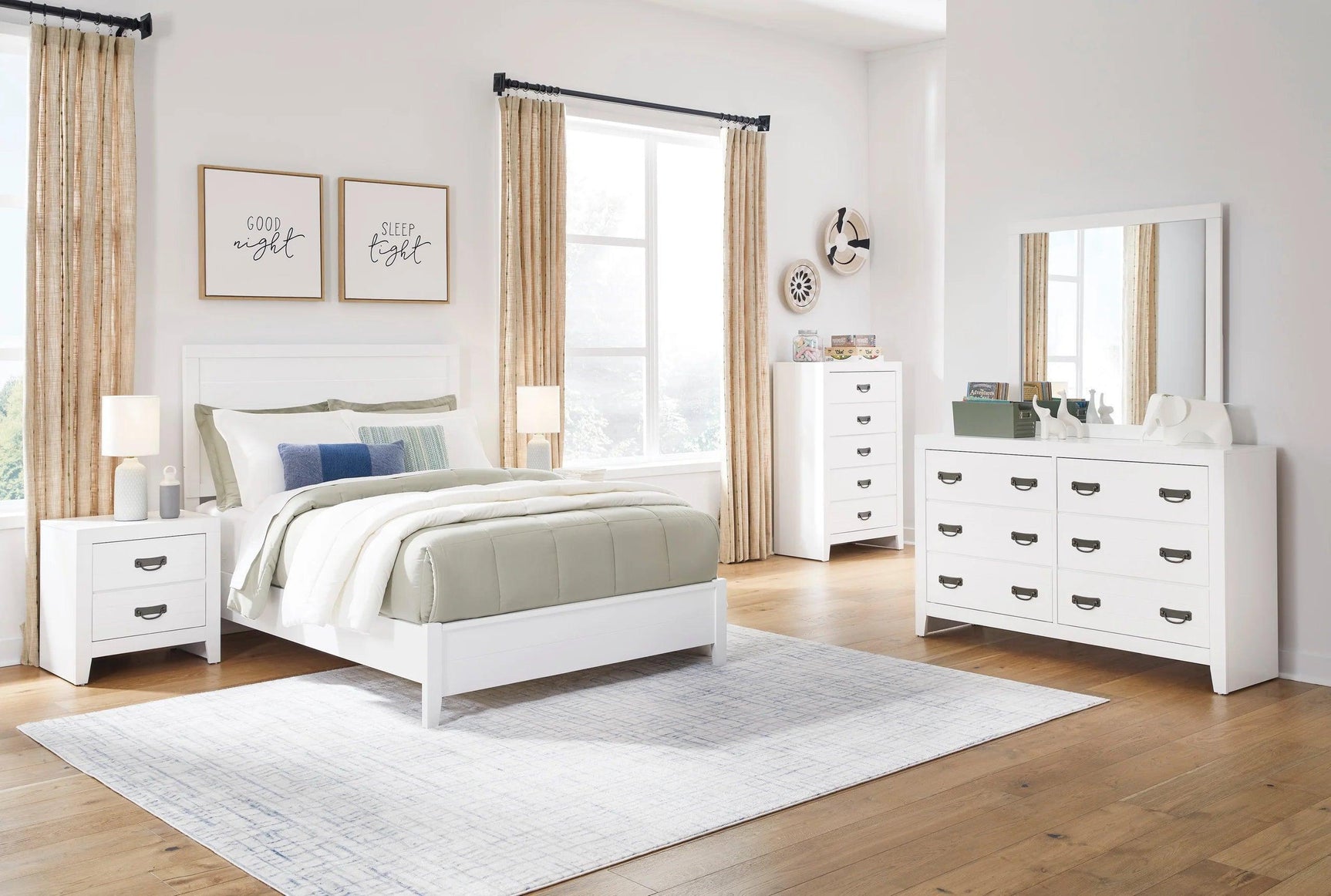 Robert White Panel Bedroom Set