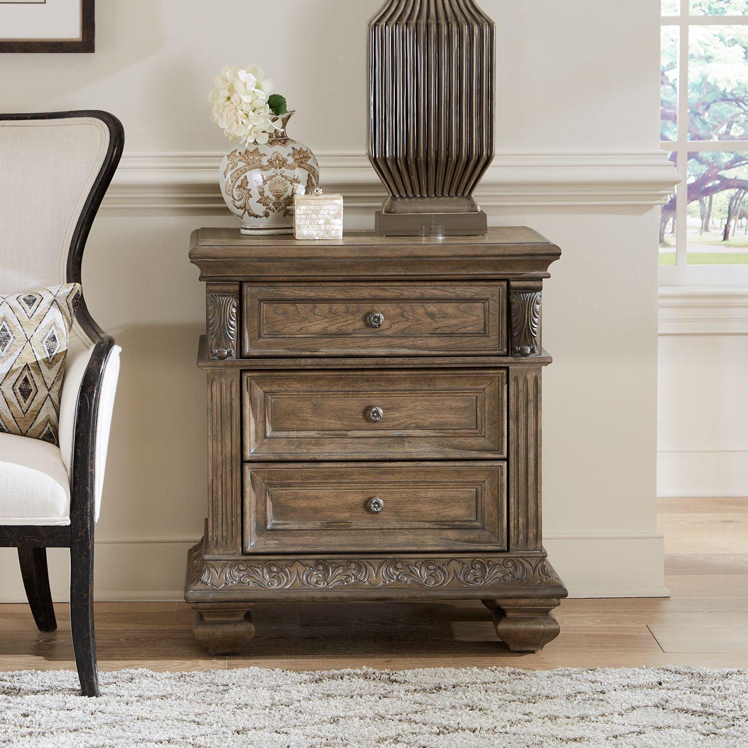 Flynn Brown LED Panel Bedroom Set