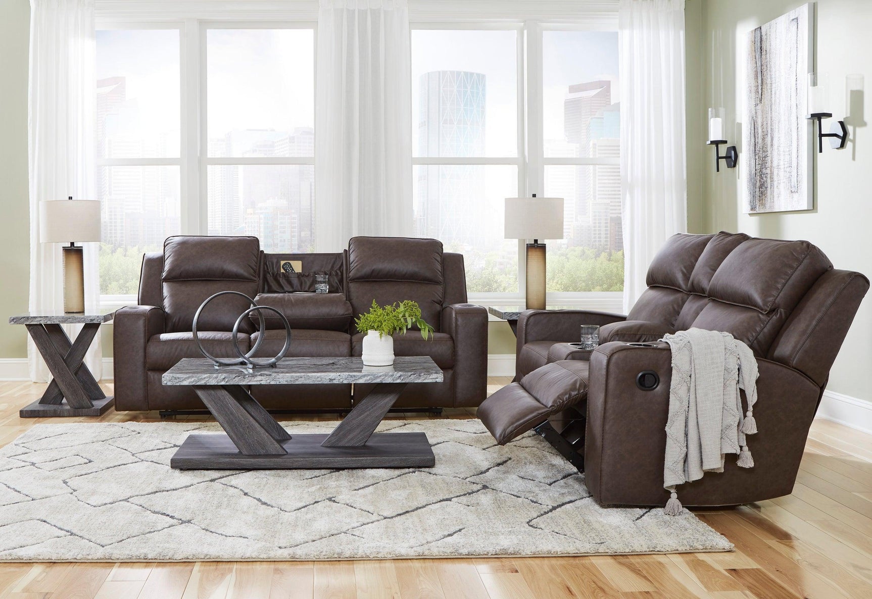 Lavenhorne Granite 3-Piece Reclining Set