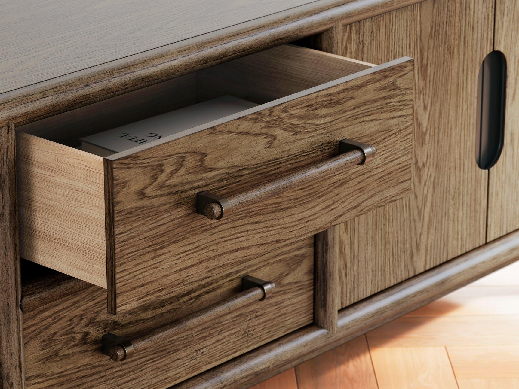 Roanhowe Brown TV Stand