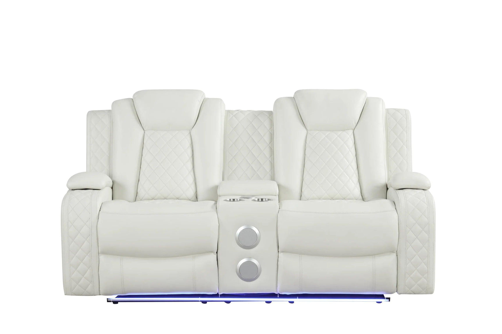 Luz White 3-Piece Reclining Set