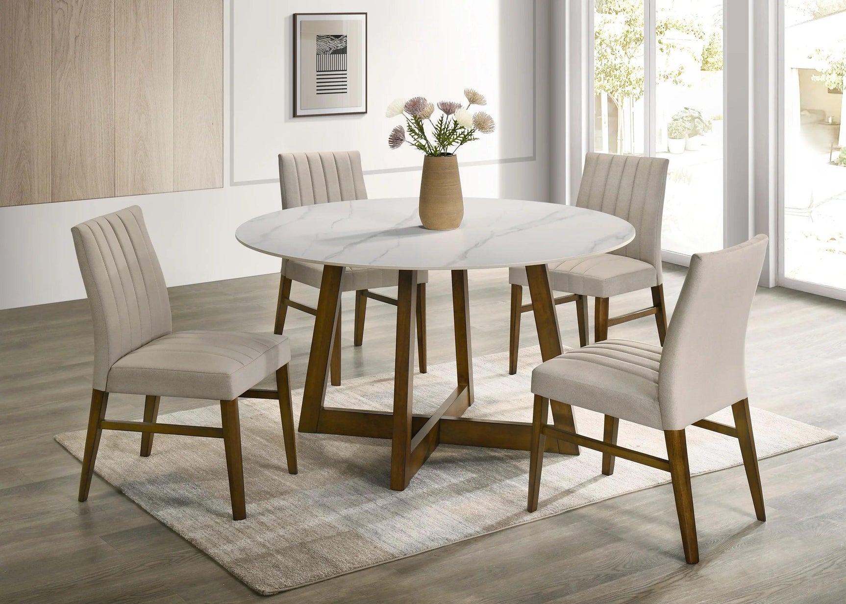 Enzo Dark Oak Dining Room Set