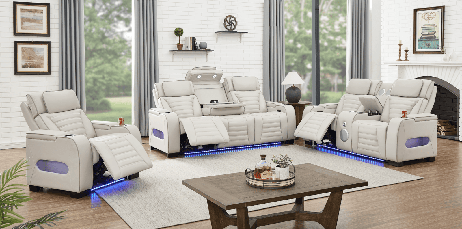 Tokyo Sand 3-Piece Power Reclining Set