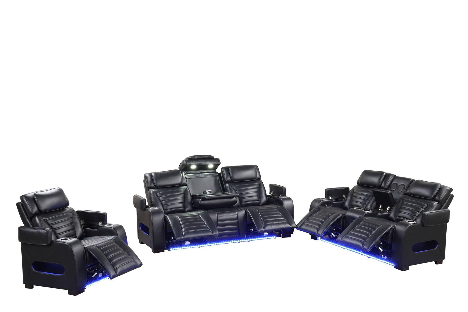 Tokyo Black 3-Piece Power Reclining Set