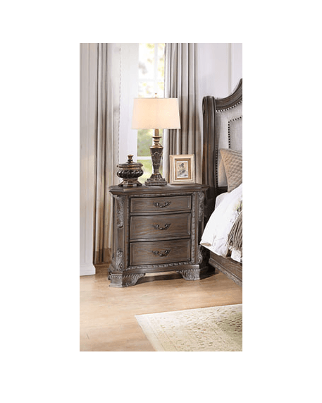 Dora Brown Gray Night Stand