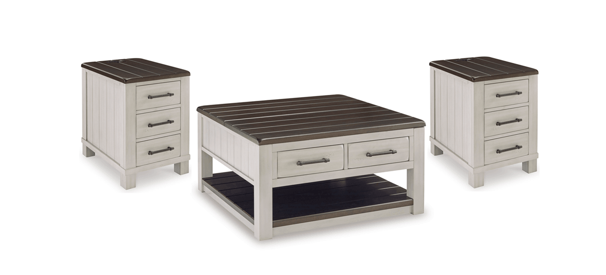Taurus Beige 3-Piece Occasional Table Set