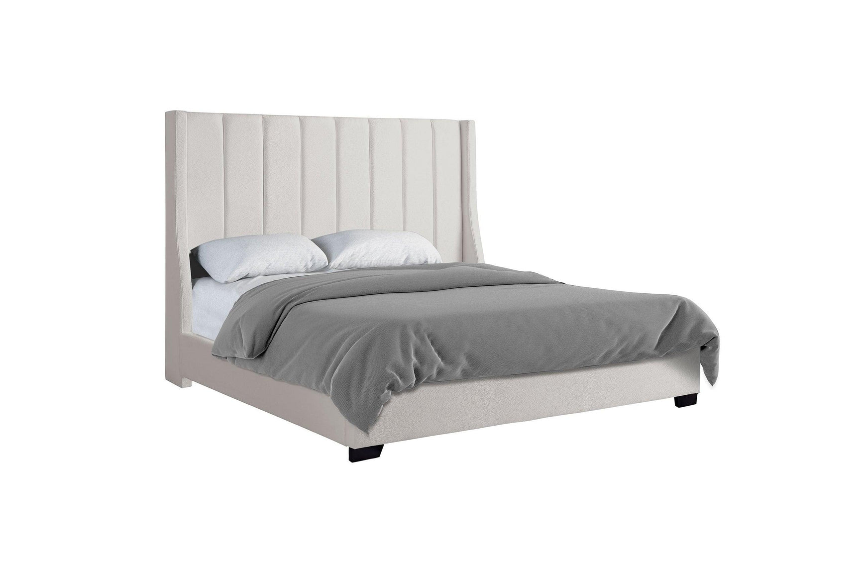 Harry Ivory Upholstered Queen Bed