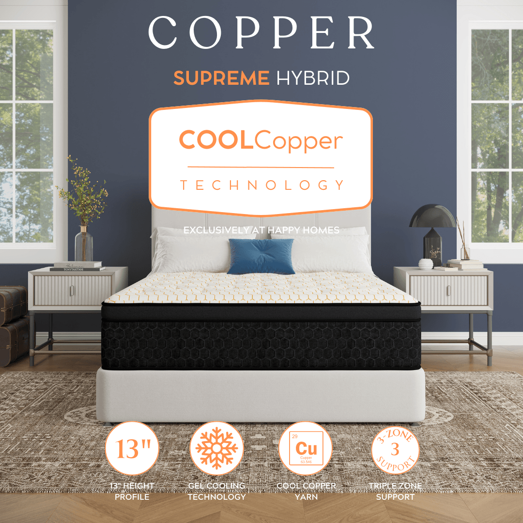 Copper Supreme Hybrid 13" Queen Mattress