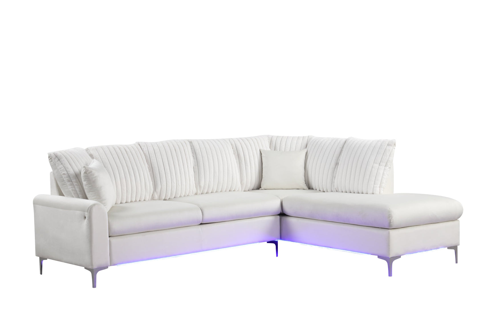 Candy Beige Sectional w LED