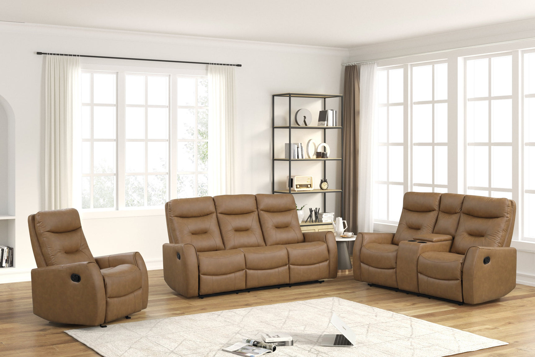 Tiger Saddle 3-Piece Reclining Set