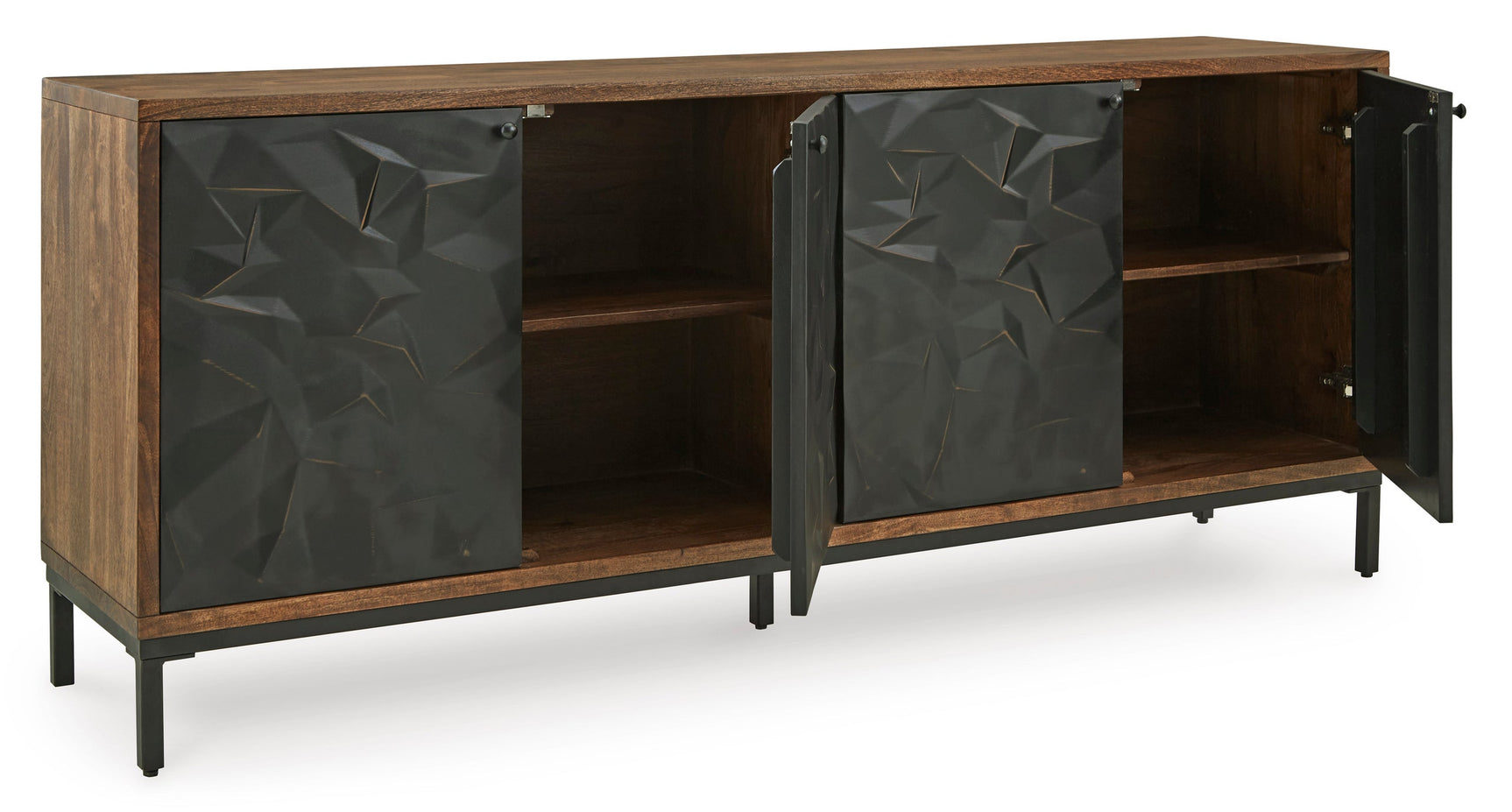 A4000649 Black Accent Cabinet 70"L