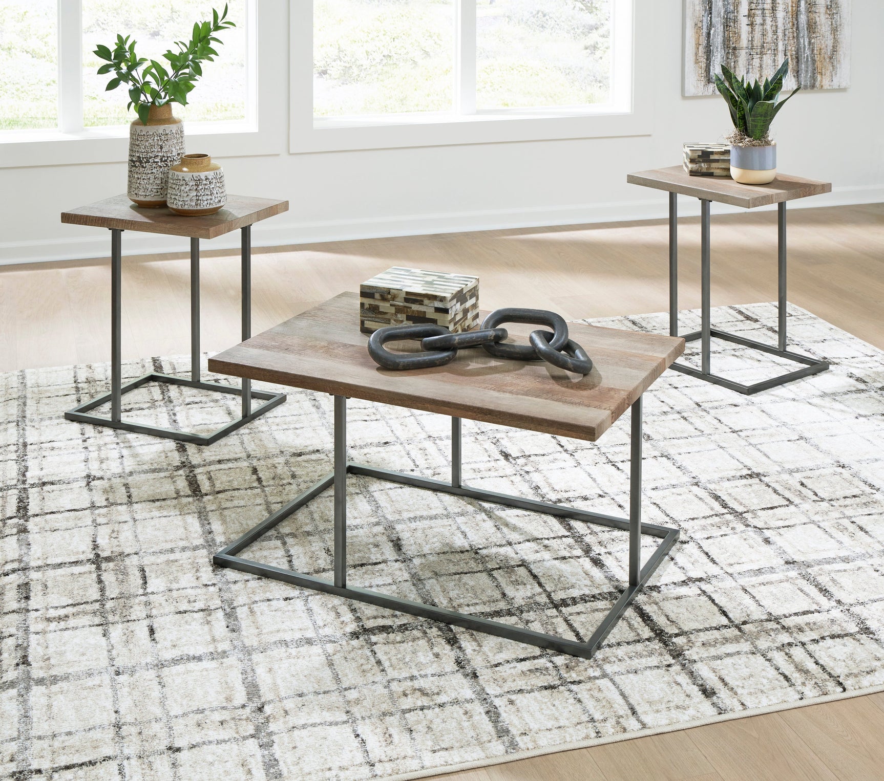 Tumar Light Brown Occasional Table Set