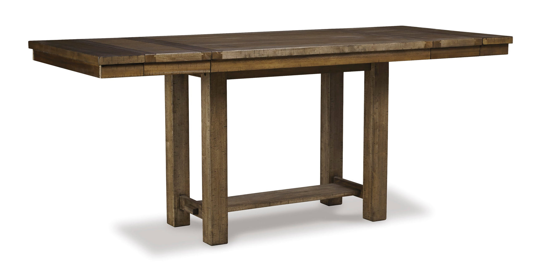 Desi Brown Counter Height Table + 6 Chairs Set