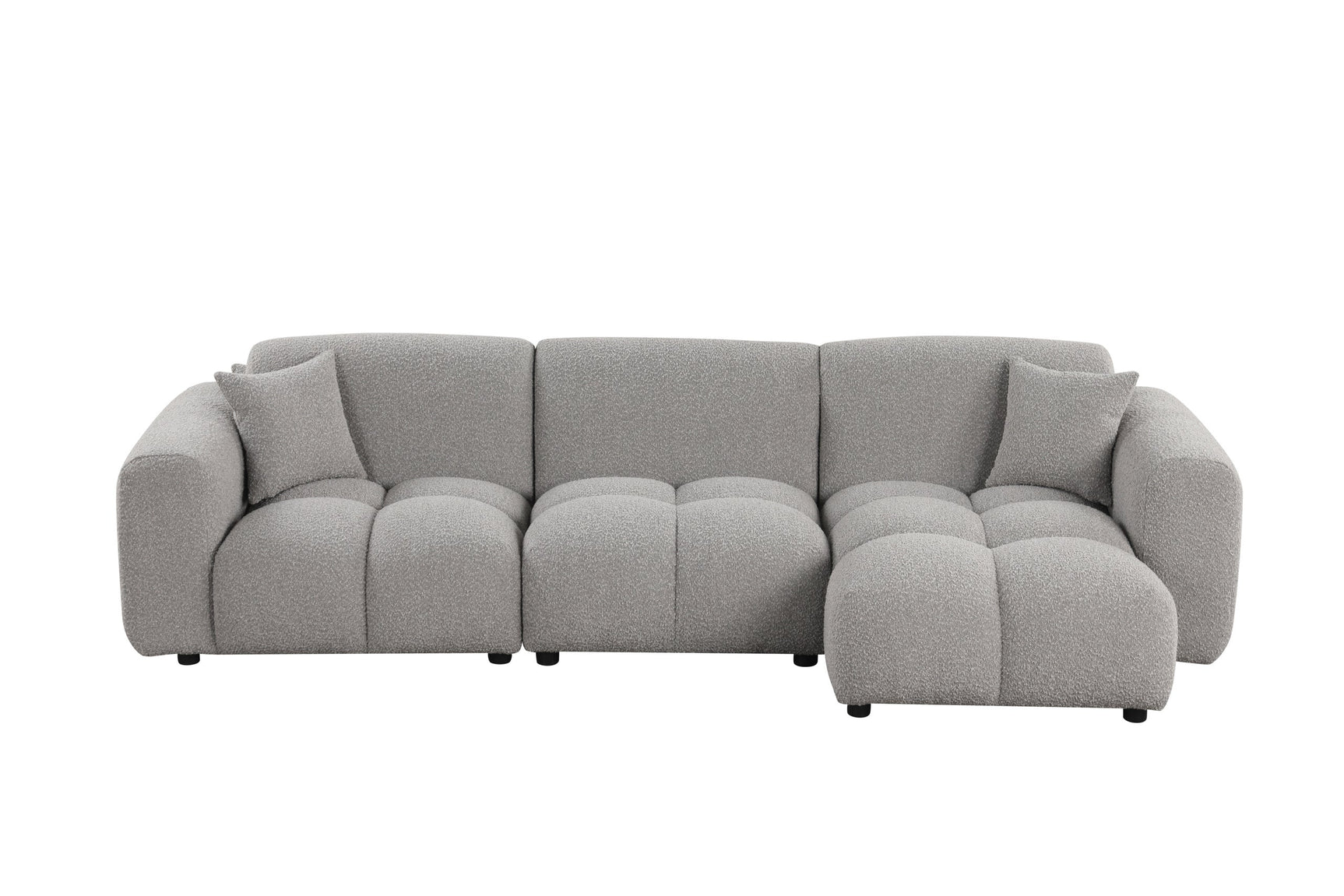 Bella Gray Boucle Sectional