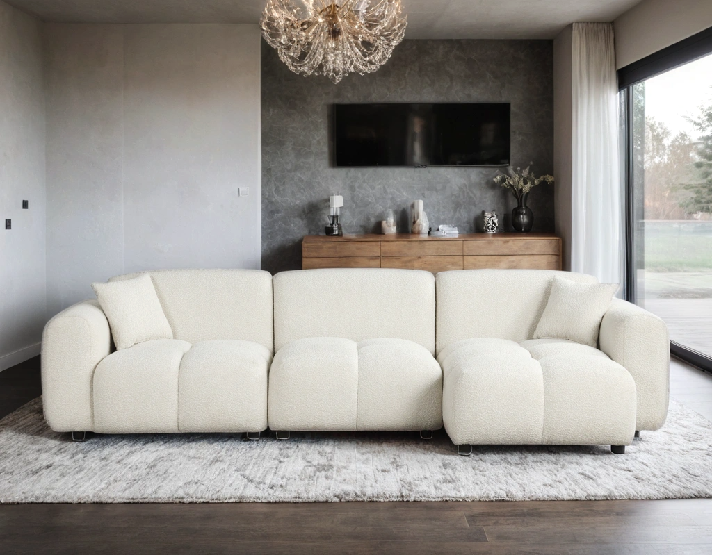Bella Sand Boucle Sectional