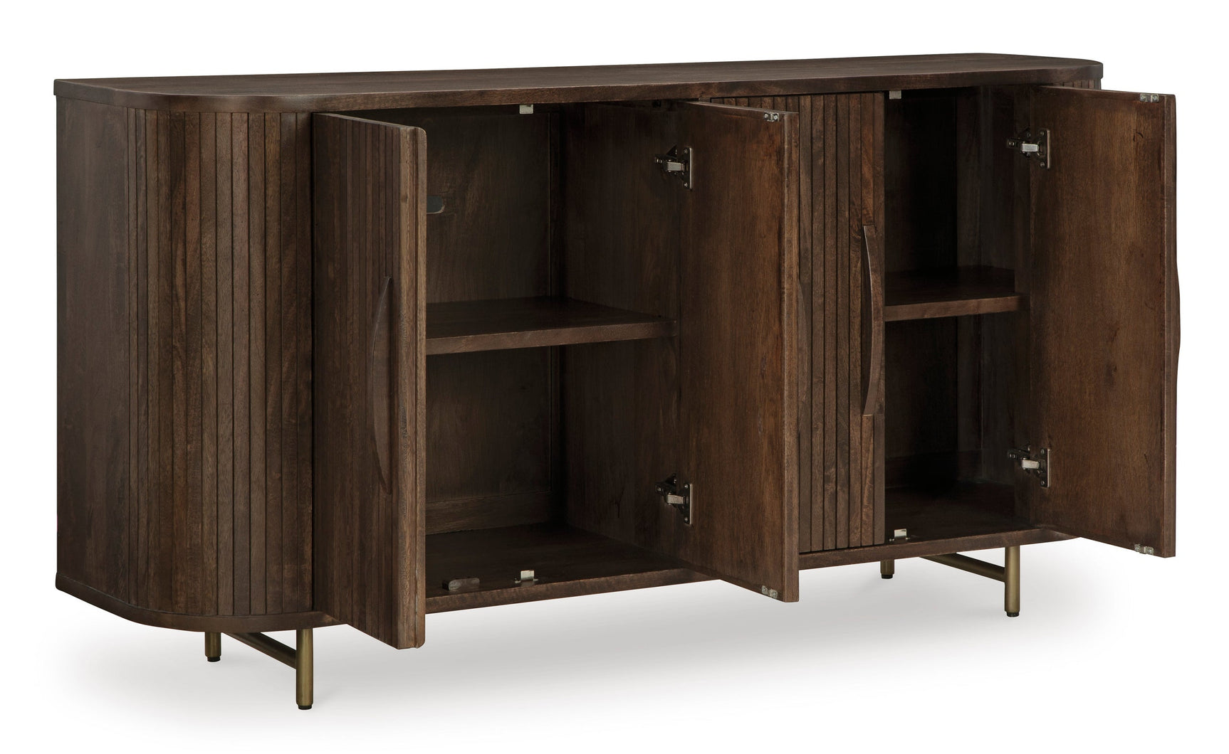 A4000571 Dark Brown Accent Cabinet 68"L