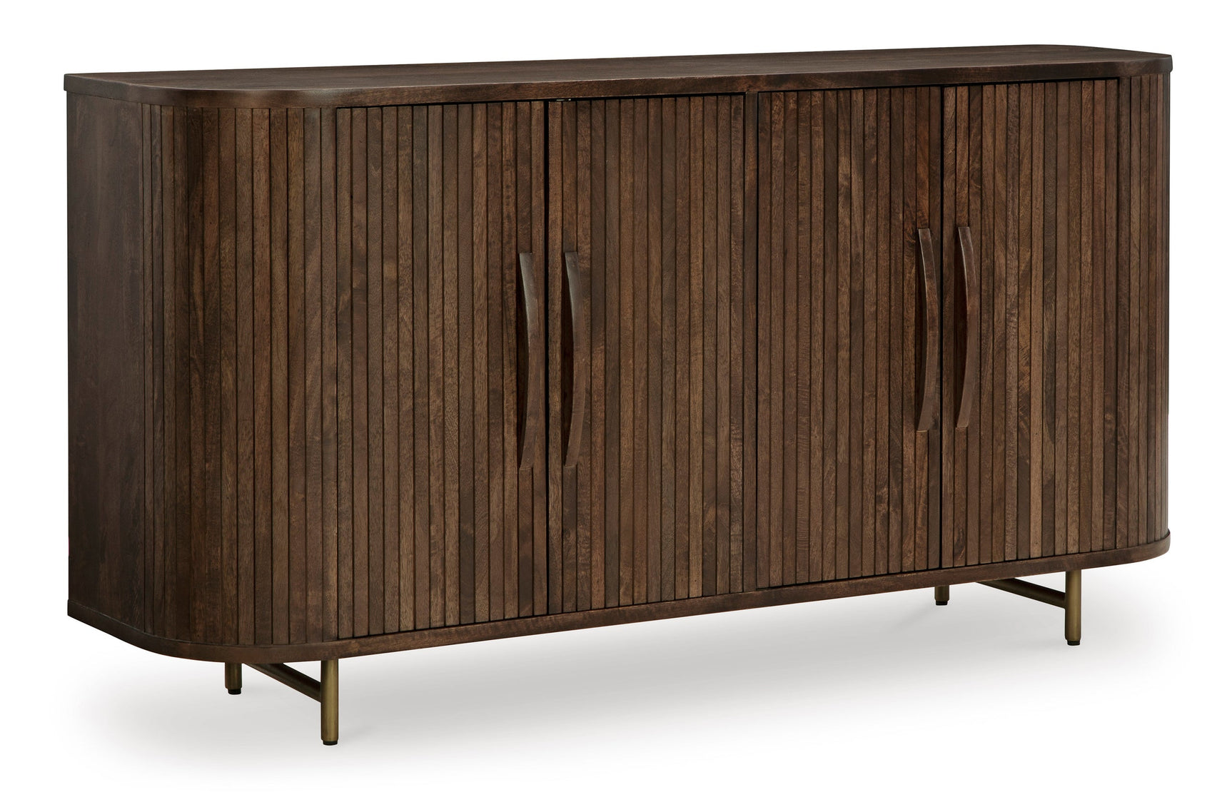 A4000571 Dark Brown Accent Cabinet 68"L