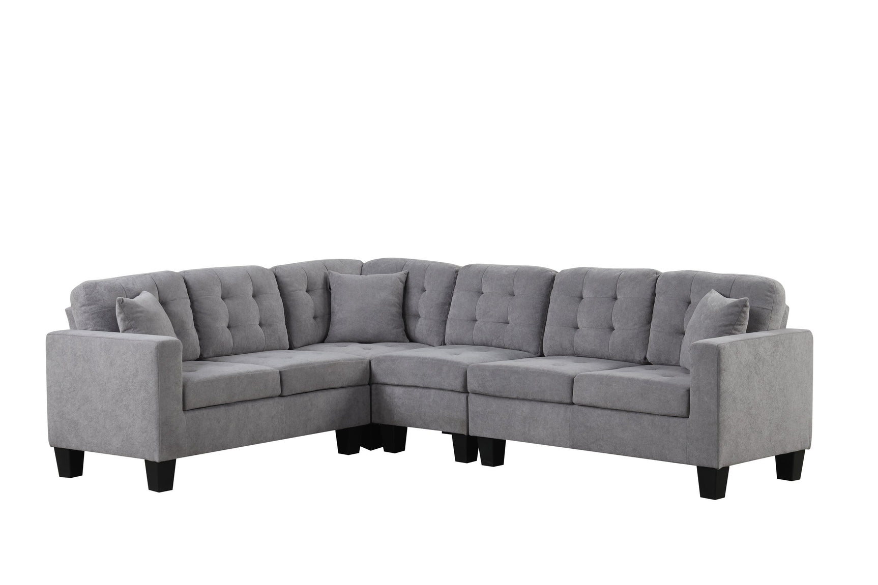 Logan Gray Fabric Reversible Sectional