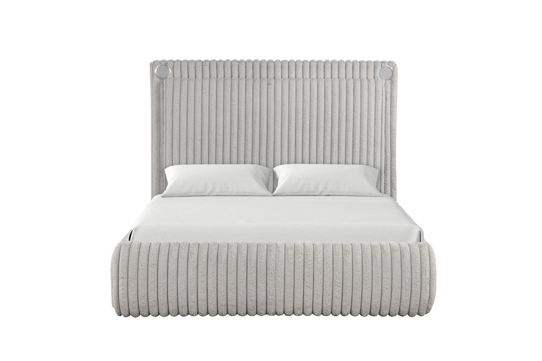 Diana Gray Platform King Bed