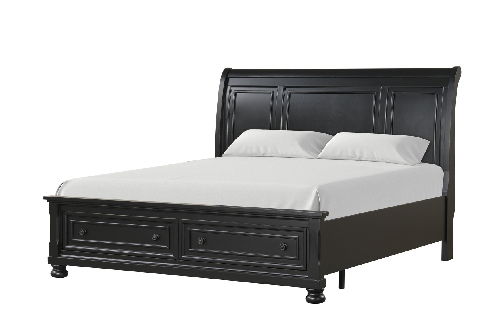 Magnolia Black Storage Sleigh Bedroom Set