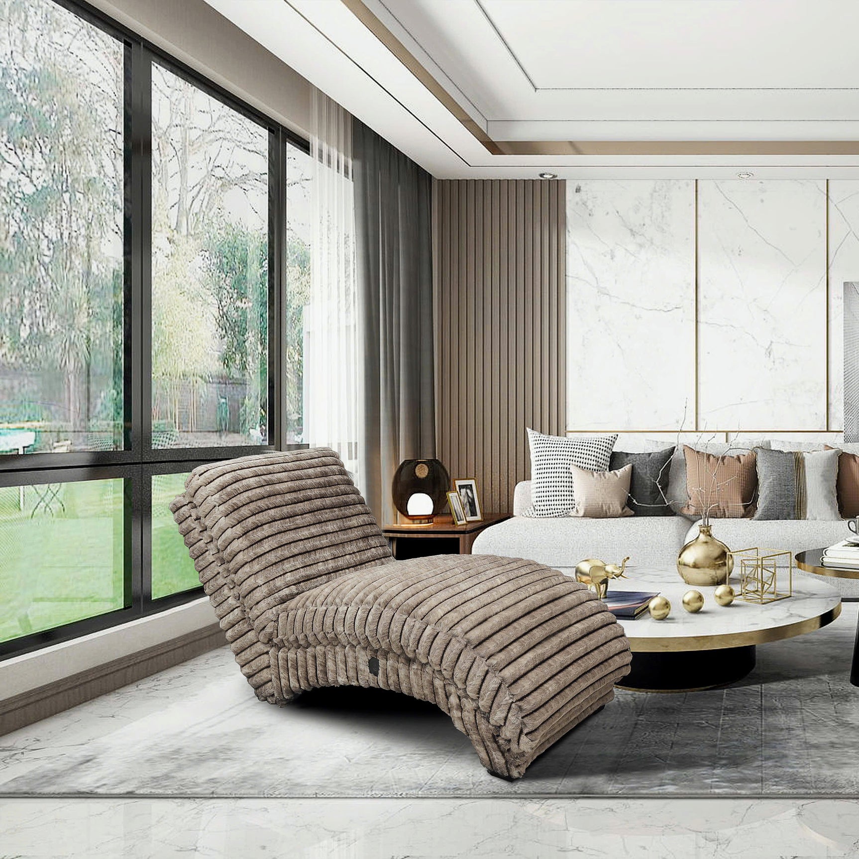 Happy Homes Chocolate Chaise