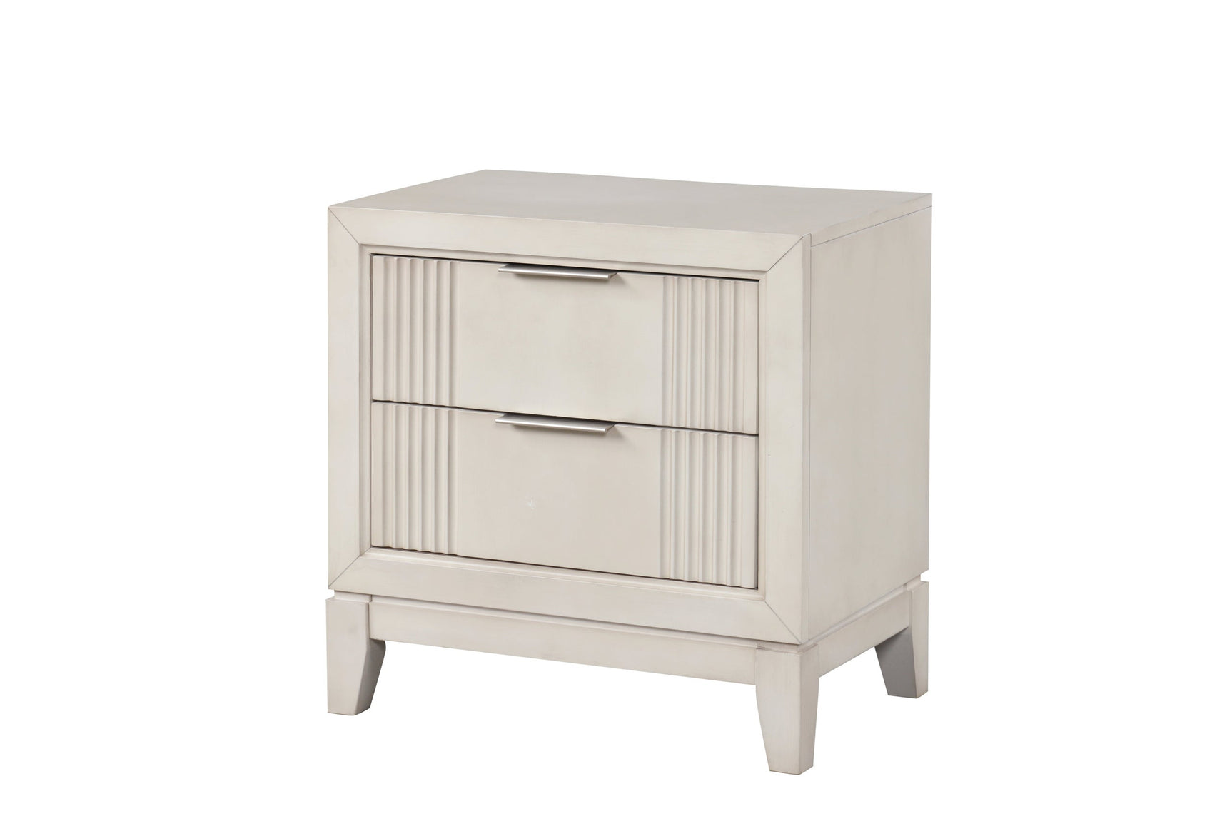 Uptown Cream LED Upholstered Panel Bedroom Set