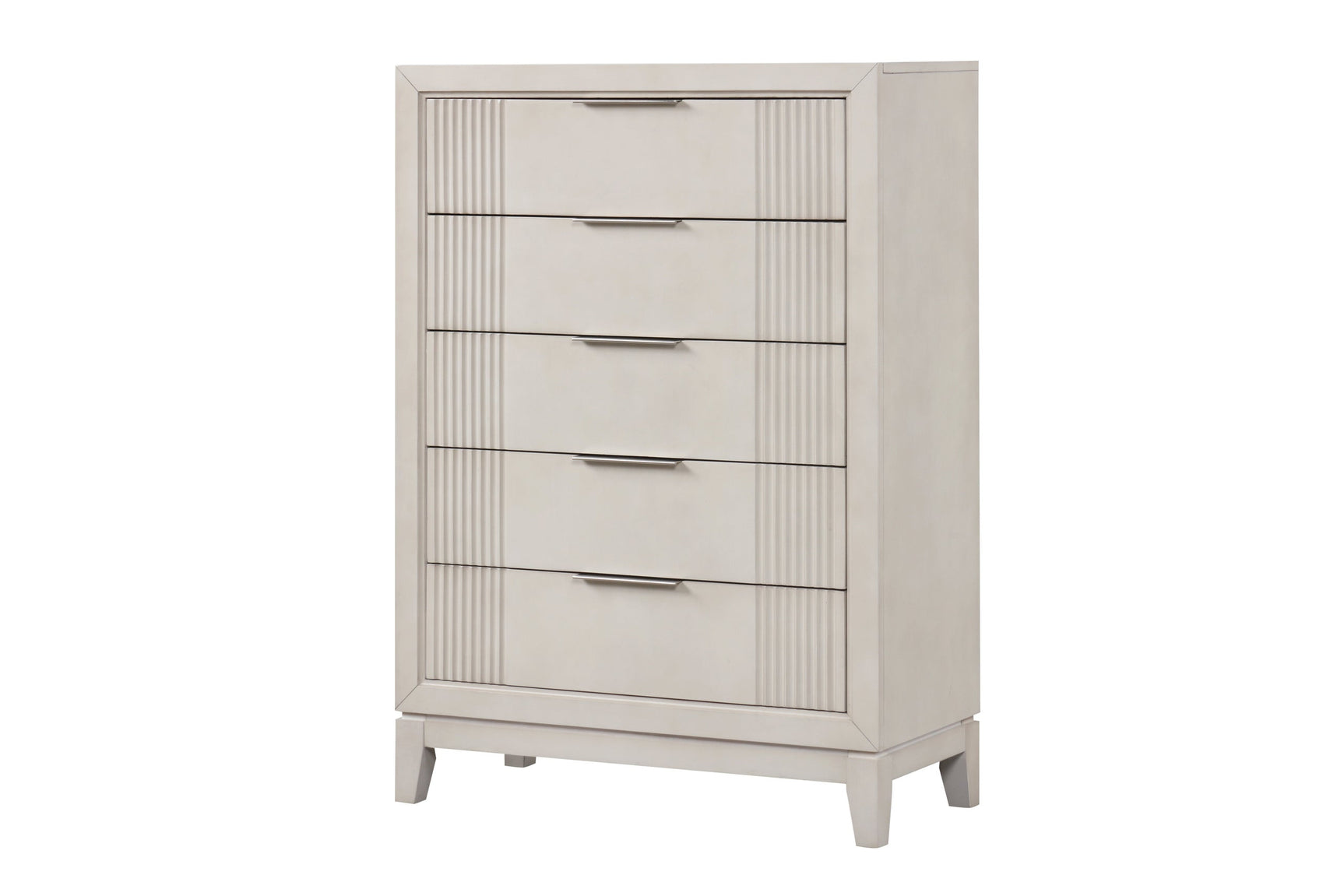 Uptown Cream LED Upholstered Panel Bedroom Set