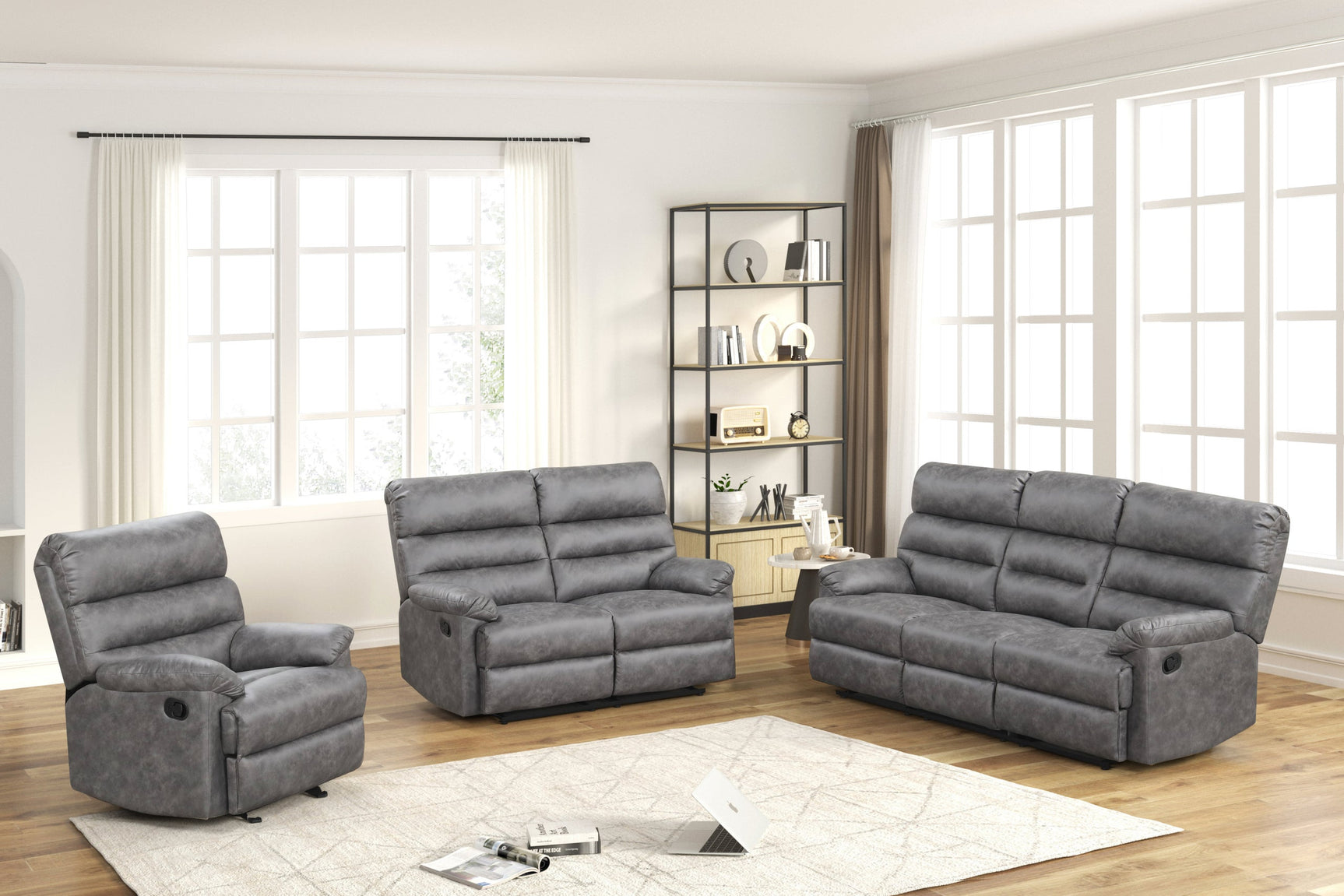 Albert Gray 3-Piece Reclining Set