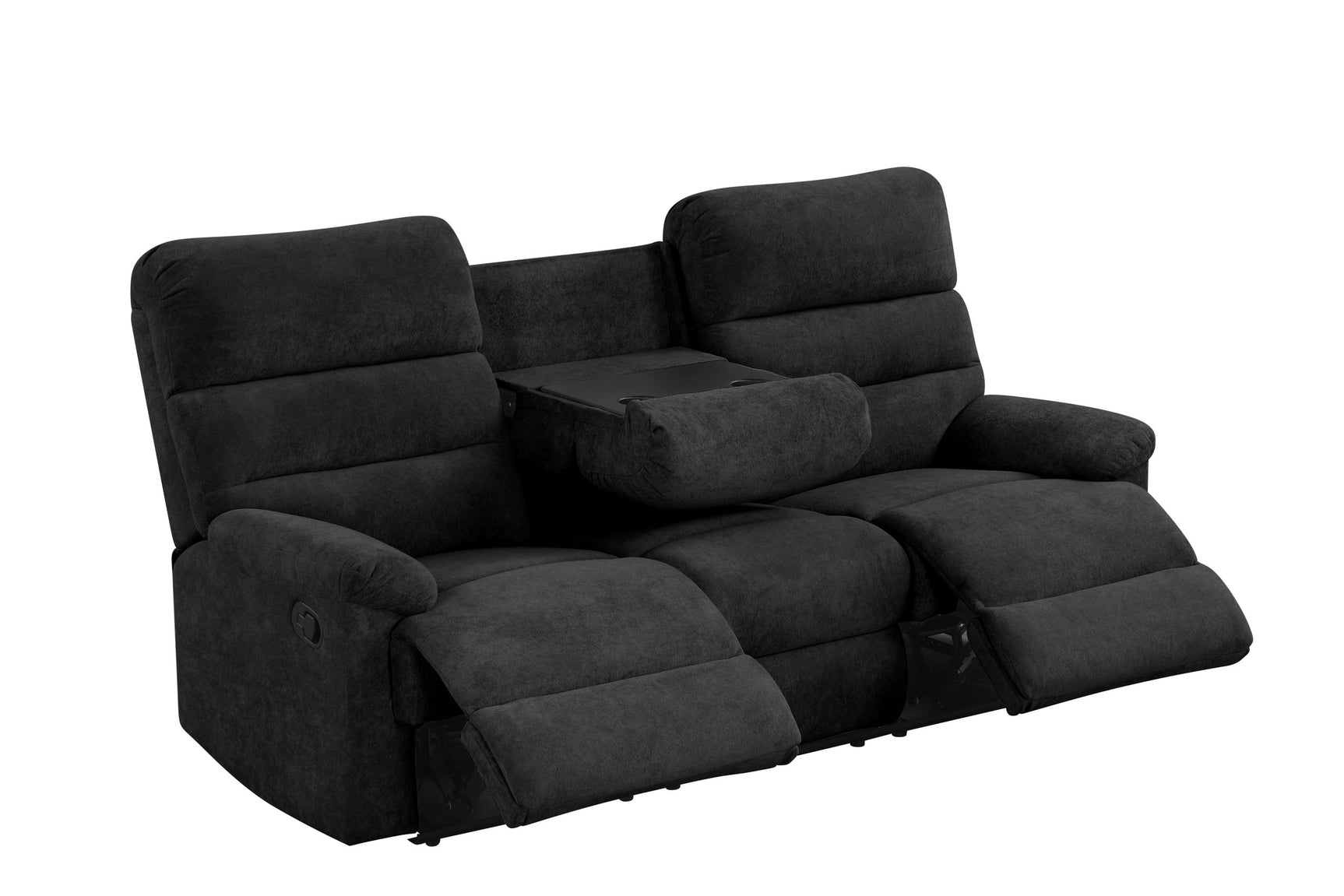 Albert Black Performance Fabric 3-Piece Reclining Set