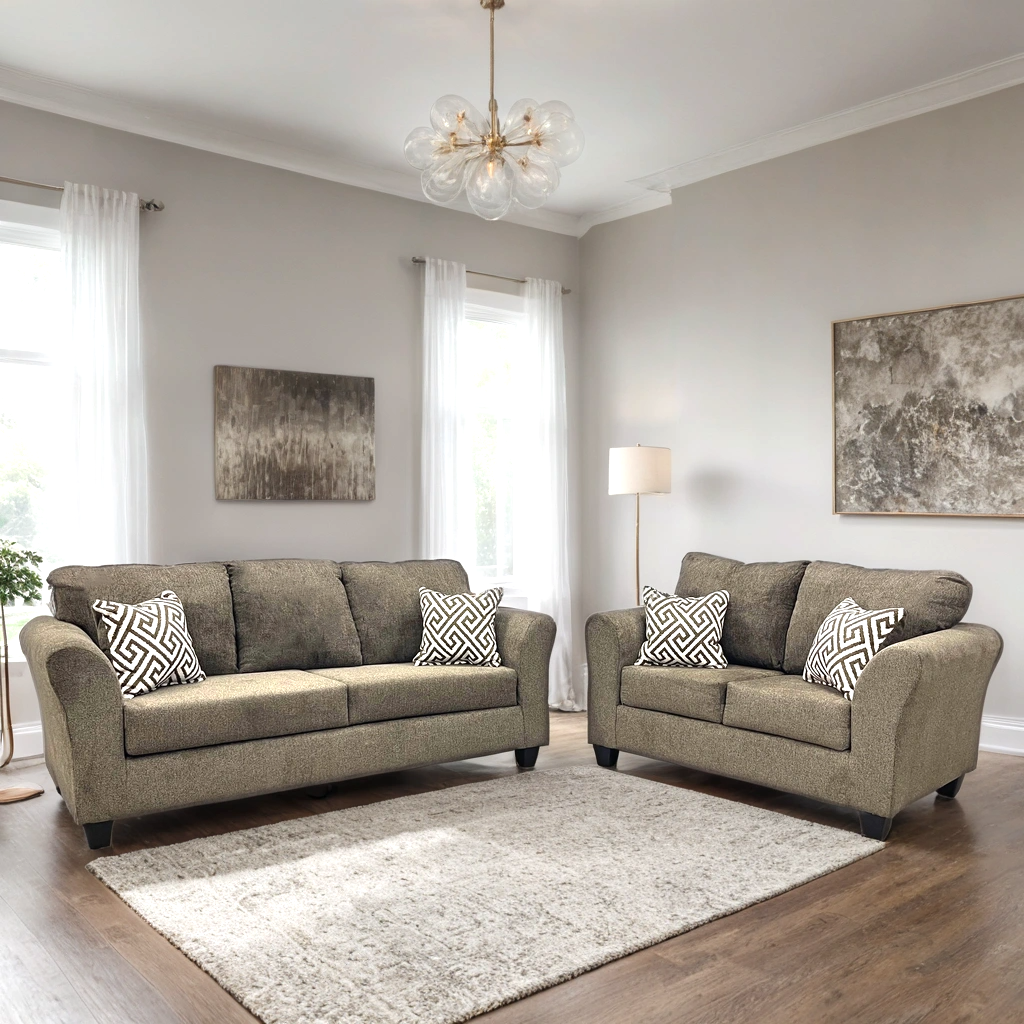 Tuten Brown 2-Piece Living Room Set