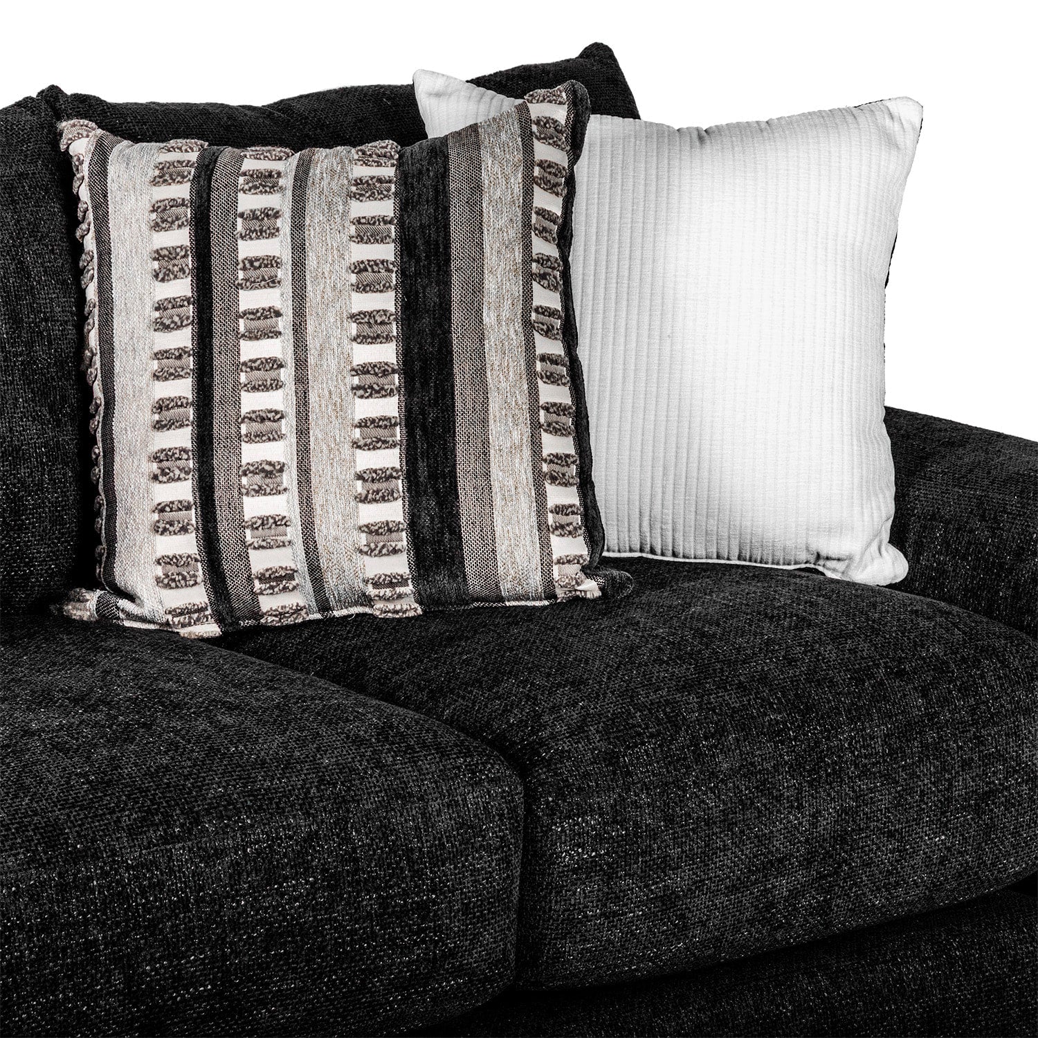 Behold Black 2-Piece Sofa & Loveseat Set