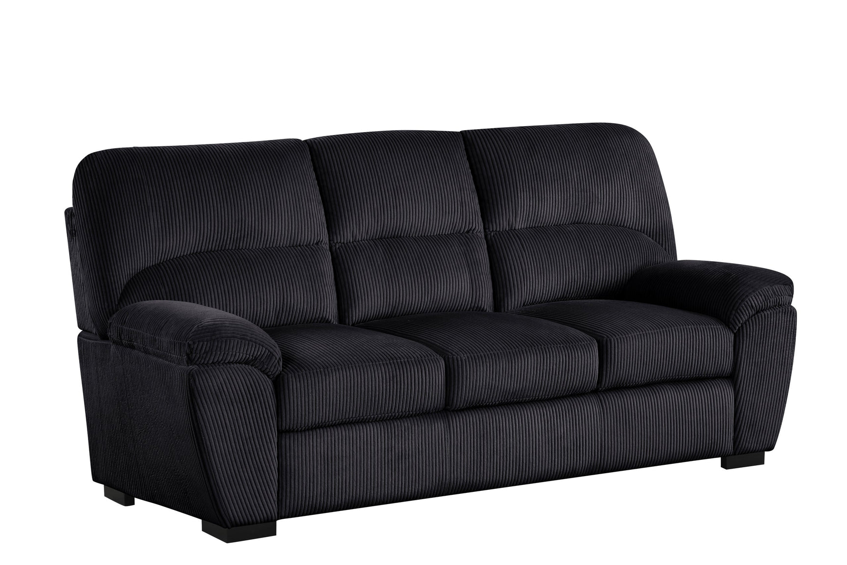 Tiffany Black 3-Piece Living Room Set