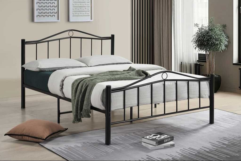 Bema Black Metal Platform Full Bed