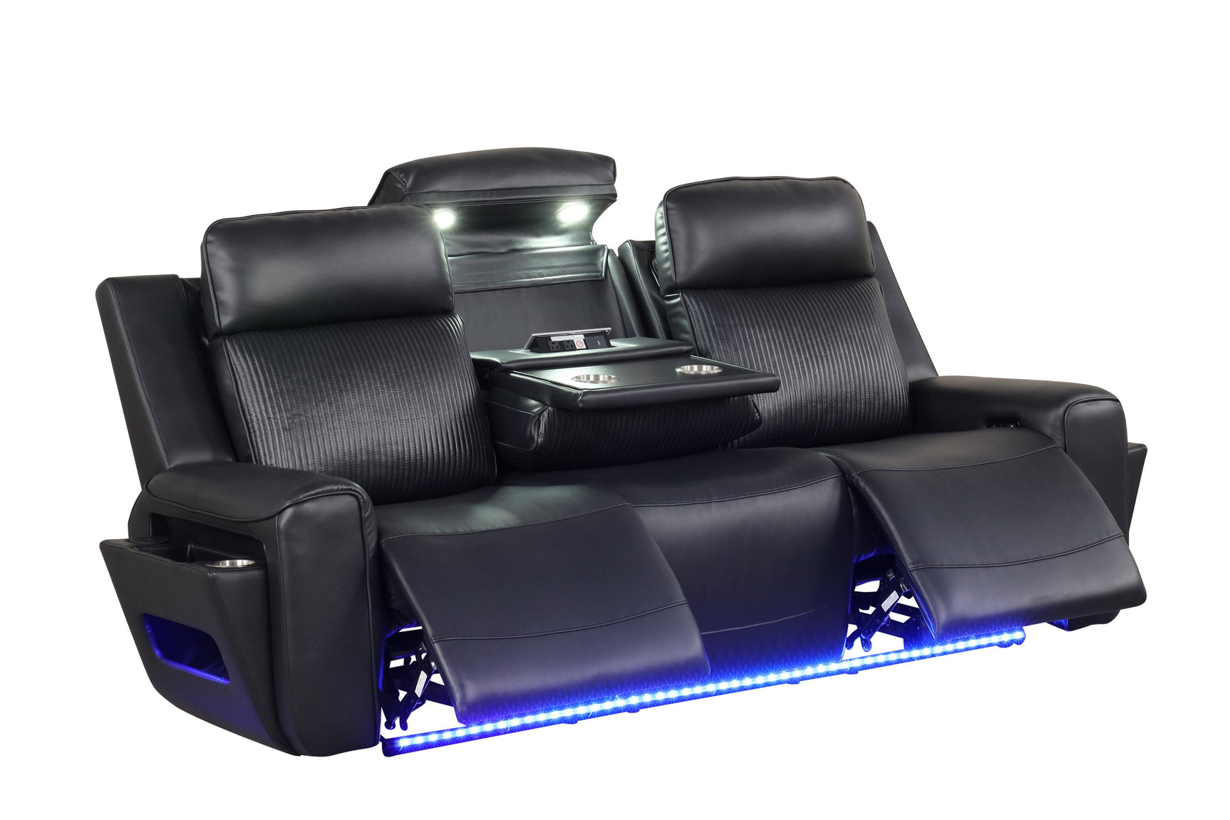 Rolls Royce Black 3-Piece Power Reclining Set