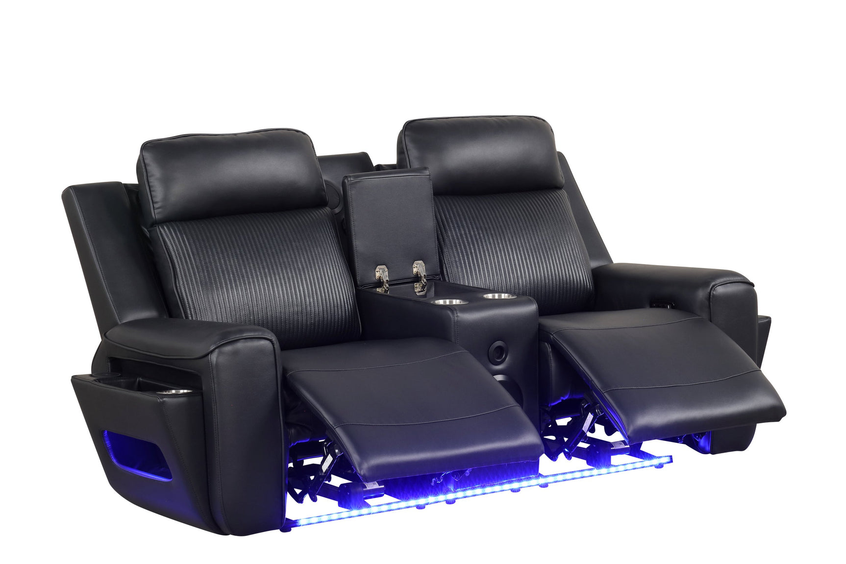 Rolls Royce Black 3-Piece Power Reclining Set