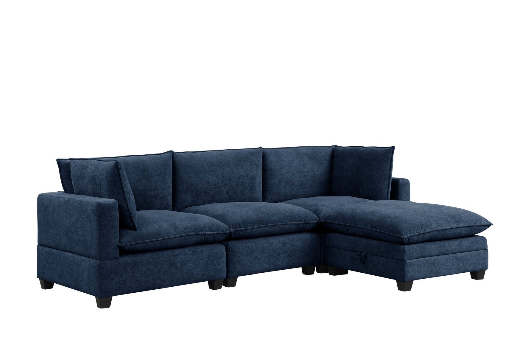 Cloud Navy Fabric Modular Sectional