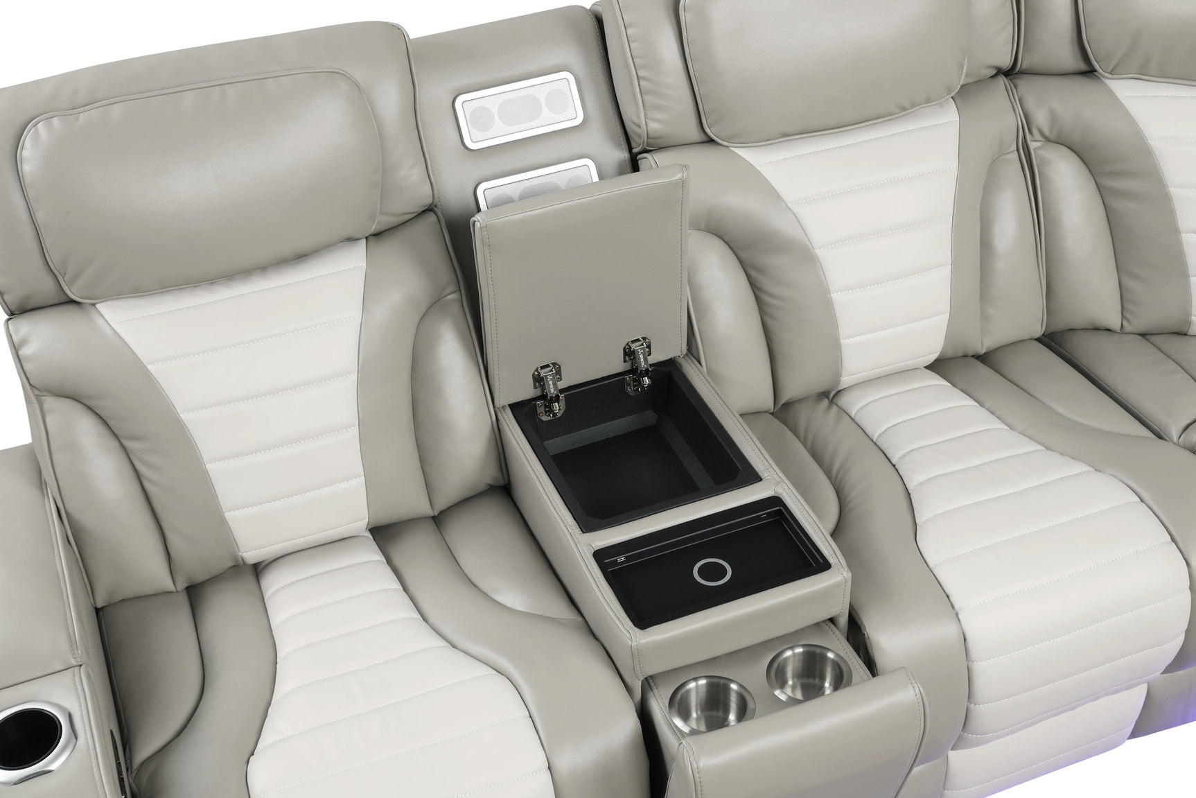 Ibiza Gray Power Reclining Sectional