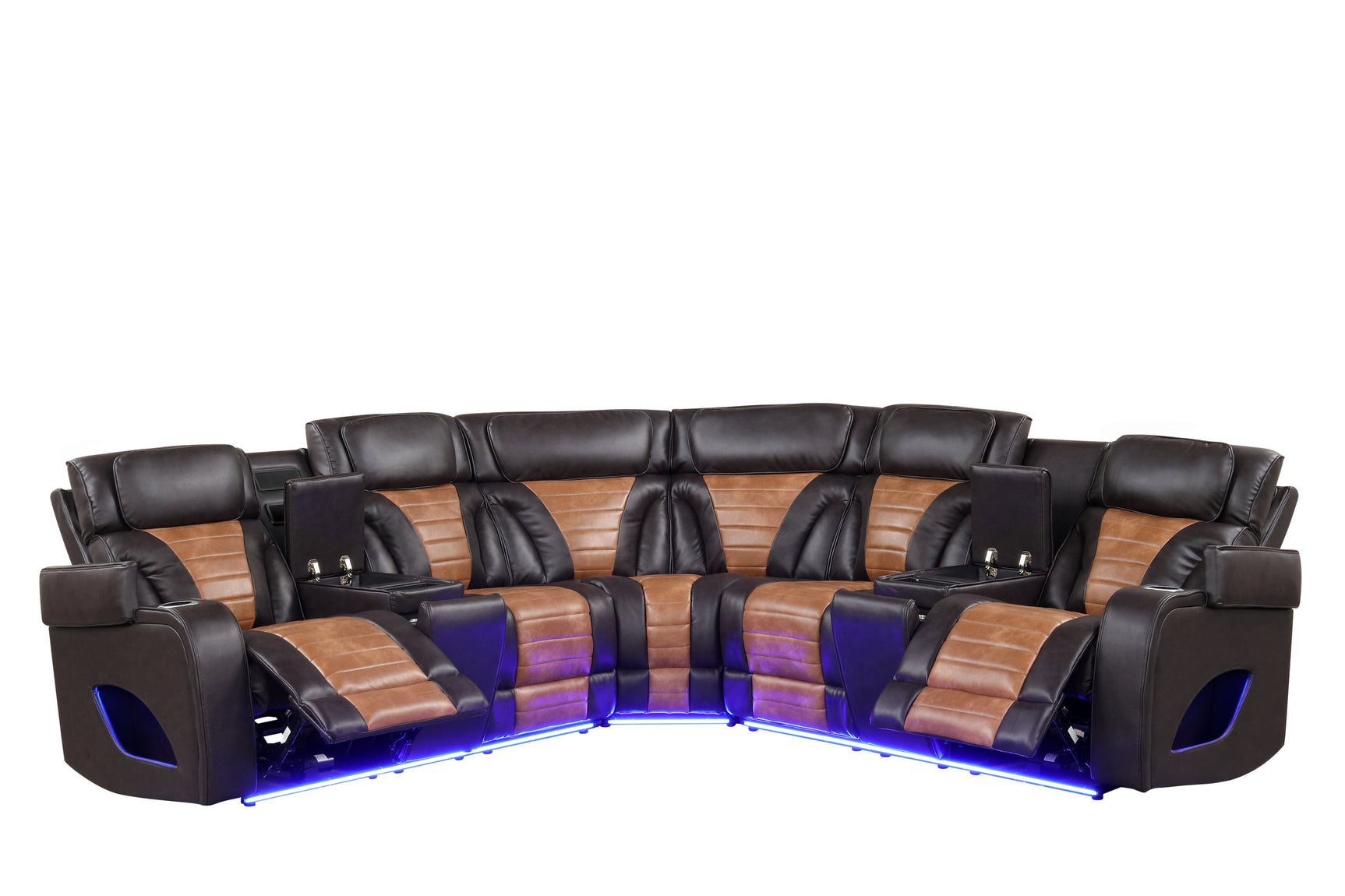 Ibiza Brown Power Reclining Sectional