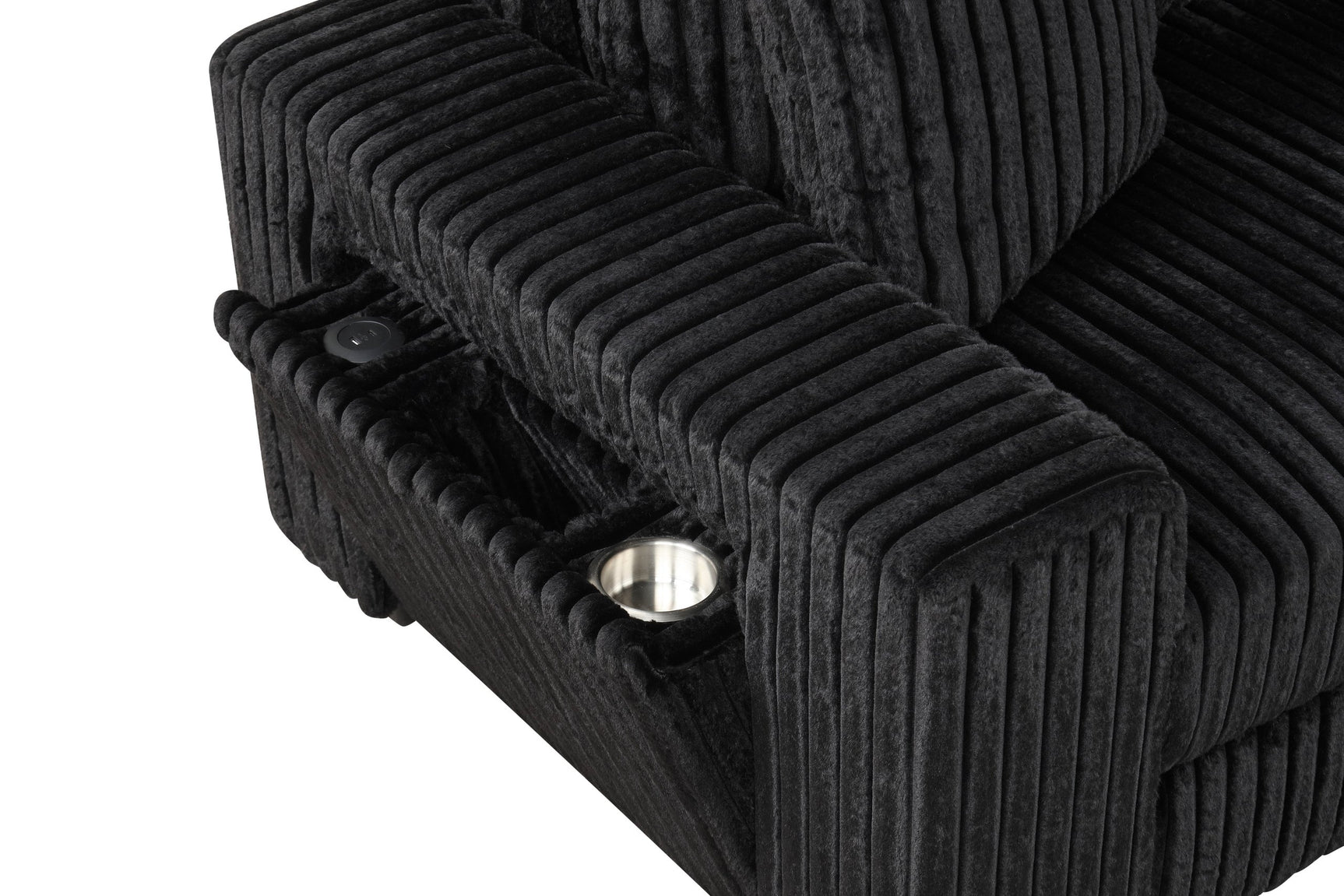 Bazooka Black 7-Piece Sectional