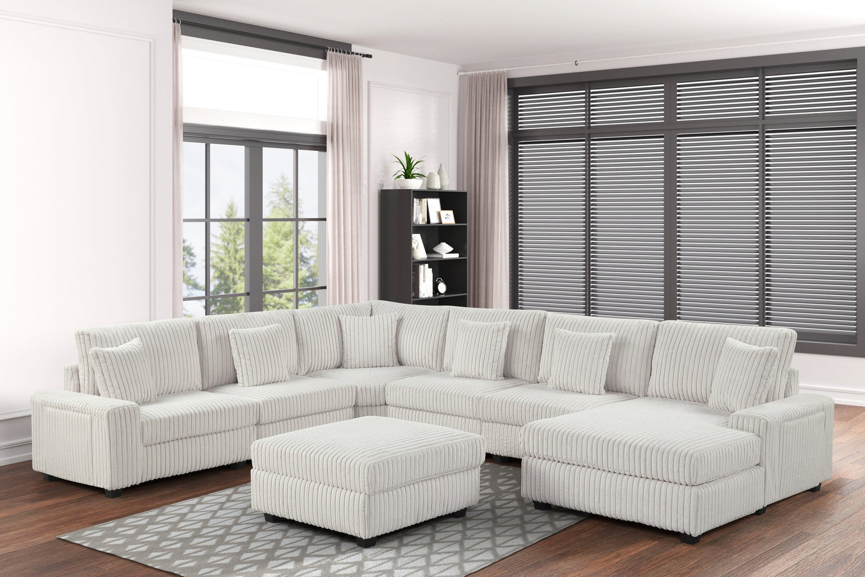 Bazoka Beige 7-Piece Sectional