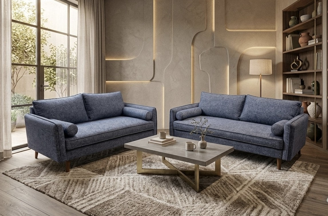 Vanti Blue 2-Piece Living Room Set from Ella Furniture