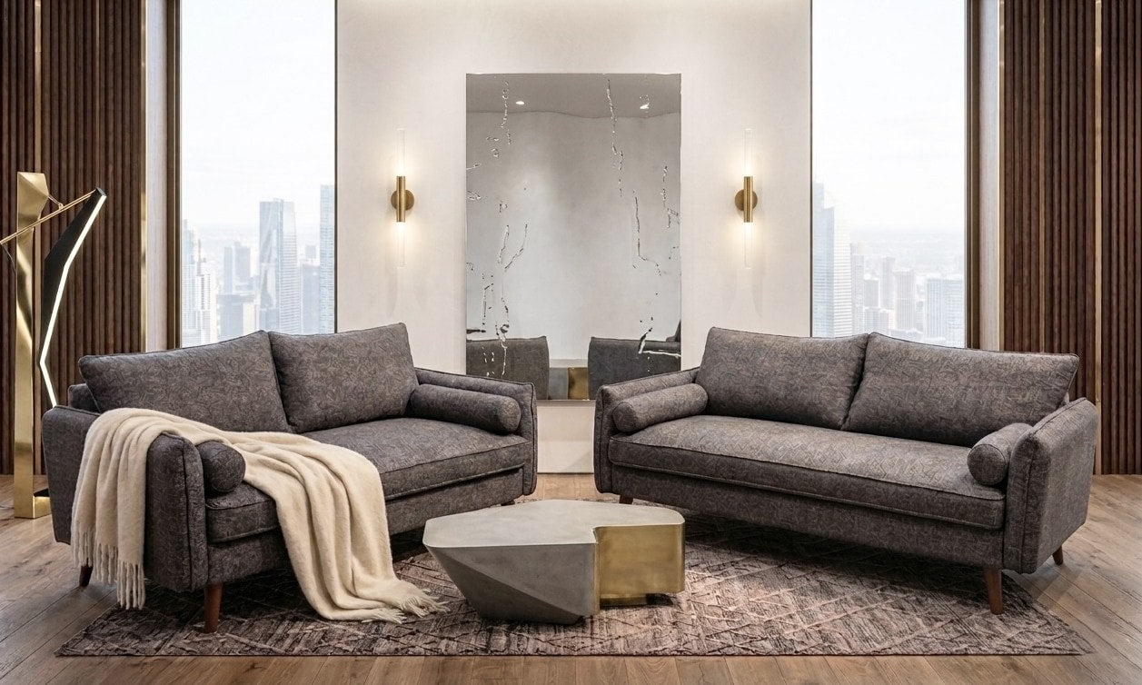 Vanti Grey 2-Piece Living Room Set from Ella Furniture