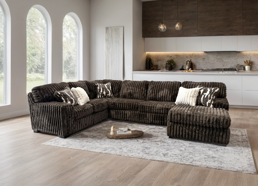 Marlo Chocolate Sectional